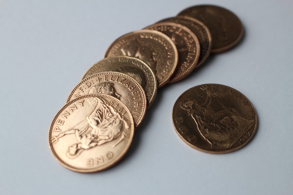 britské penny